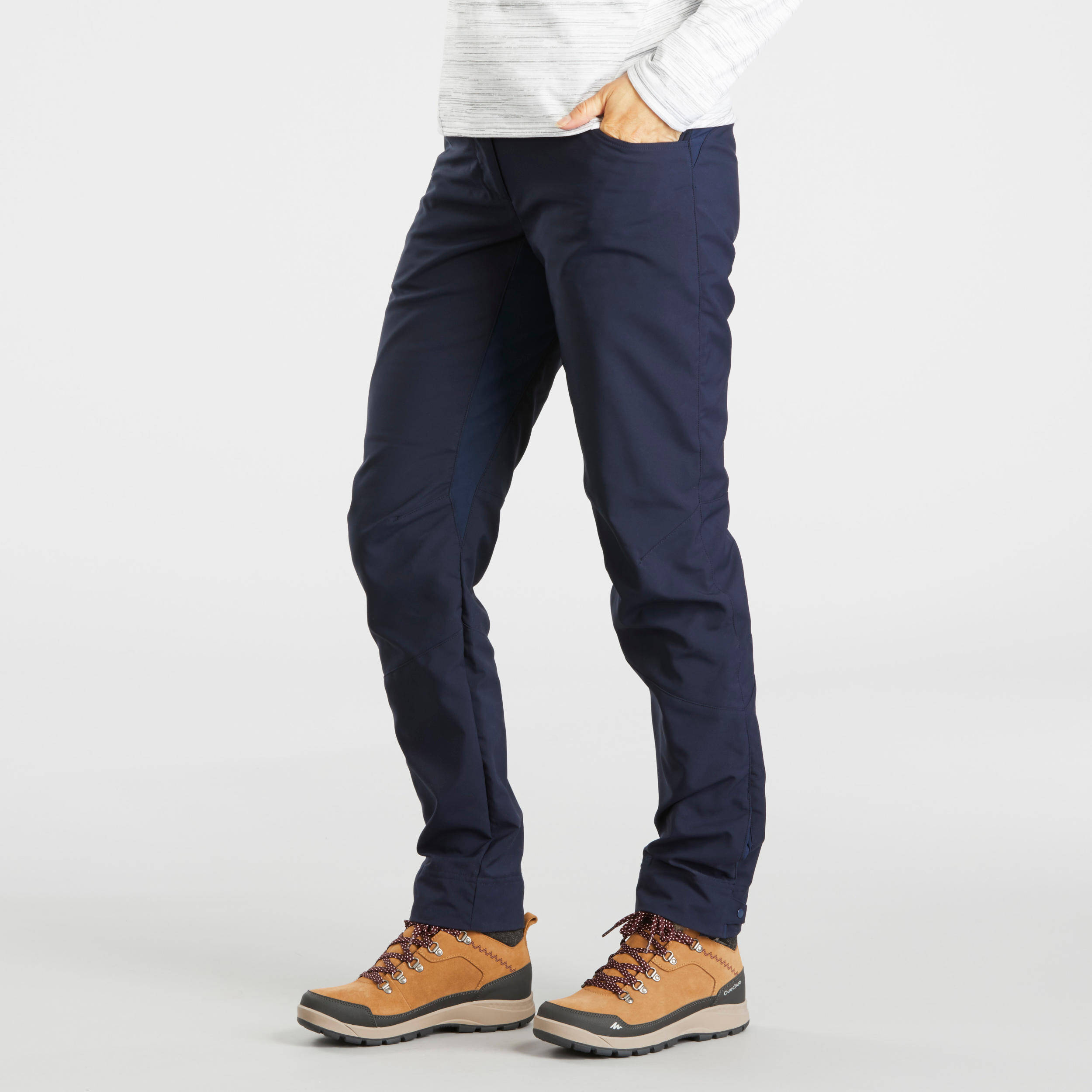 WOMEN’S WARM WATER-REPELLENT WALKING TROUSERS – SH500 -  2
