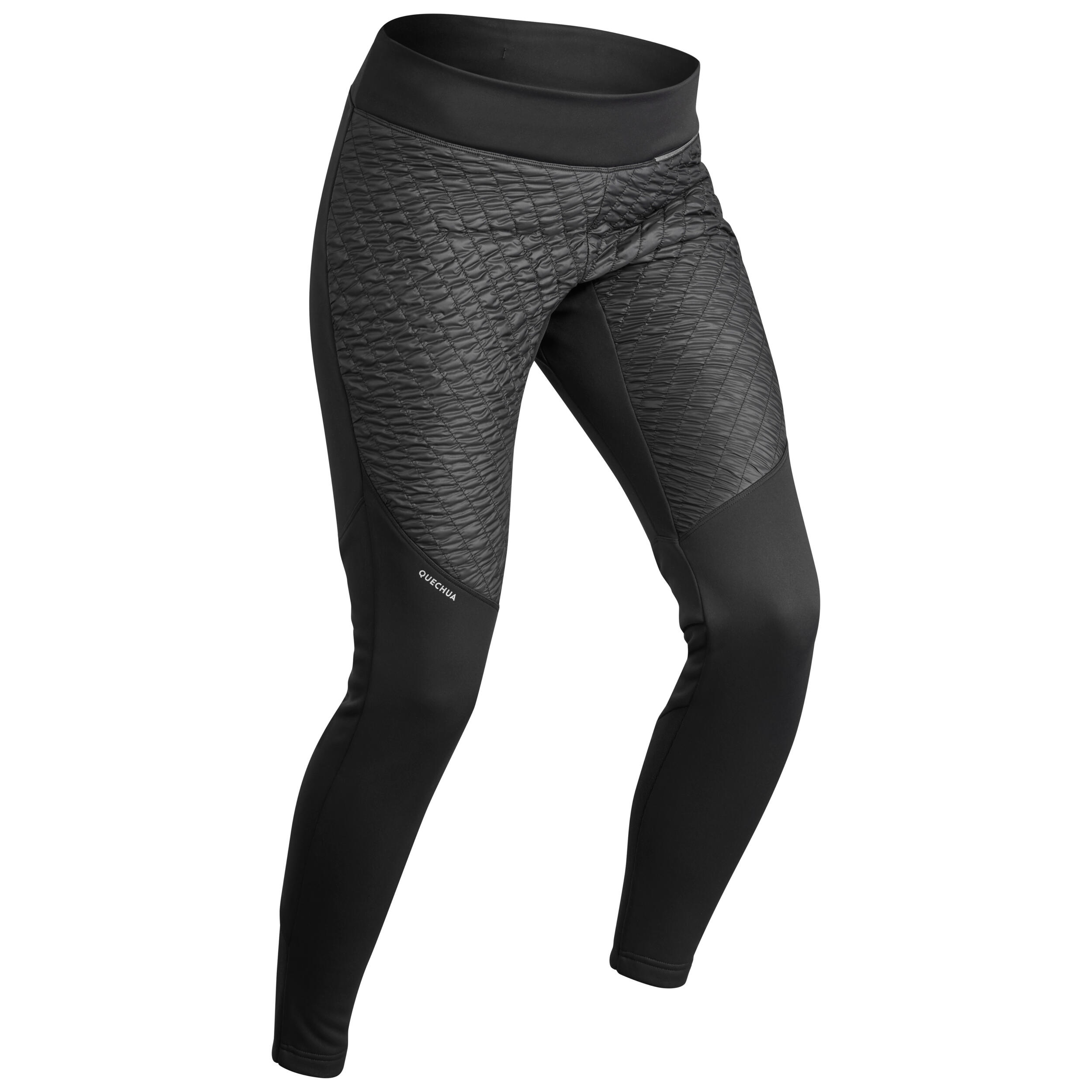 S500 Warm Breathable Synthetic Gym Leggings Black - Girls - Black - Domyos  - Decathlon