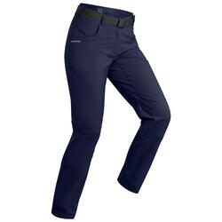 Women's warm hiking trousers SH500 x warm - blue