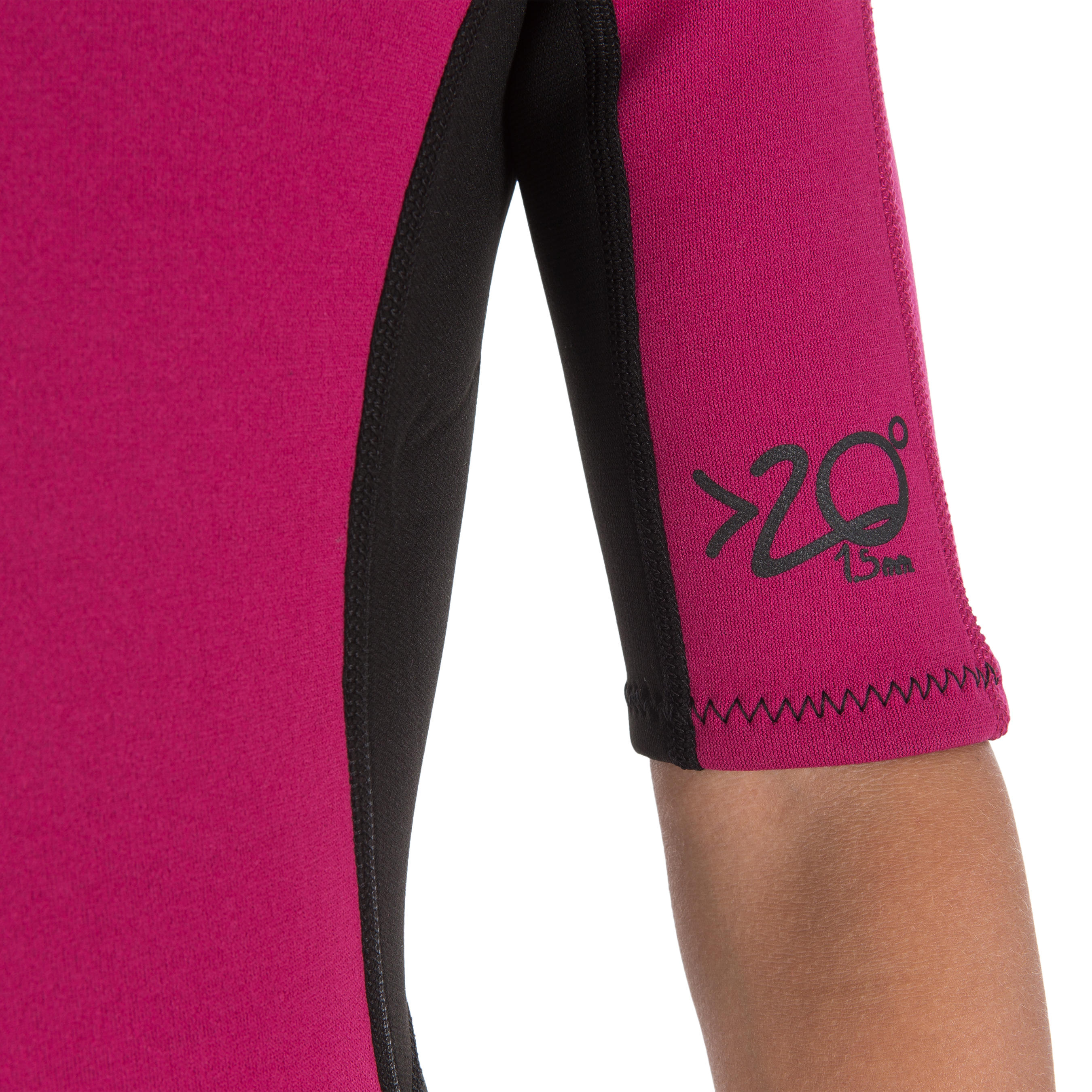 100 Children's Neoprene Shorty Surfing Wetsuit - Purple 6/13