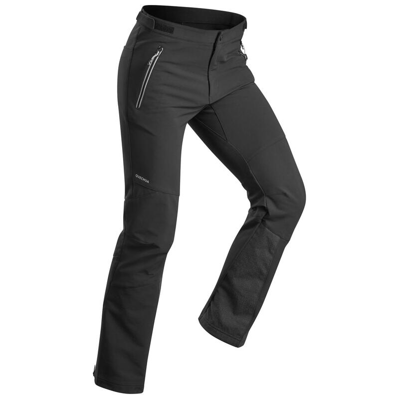 Men's Water-Repellent Walking Trousers - Black