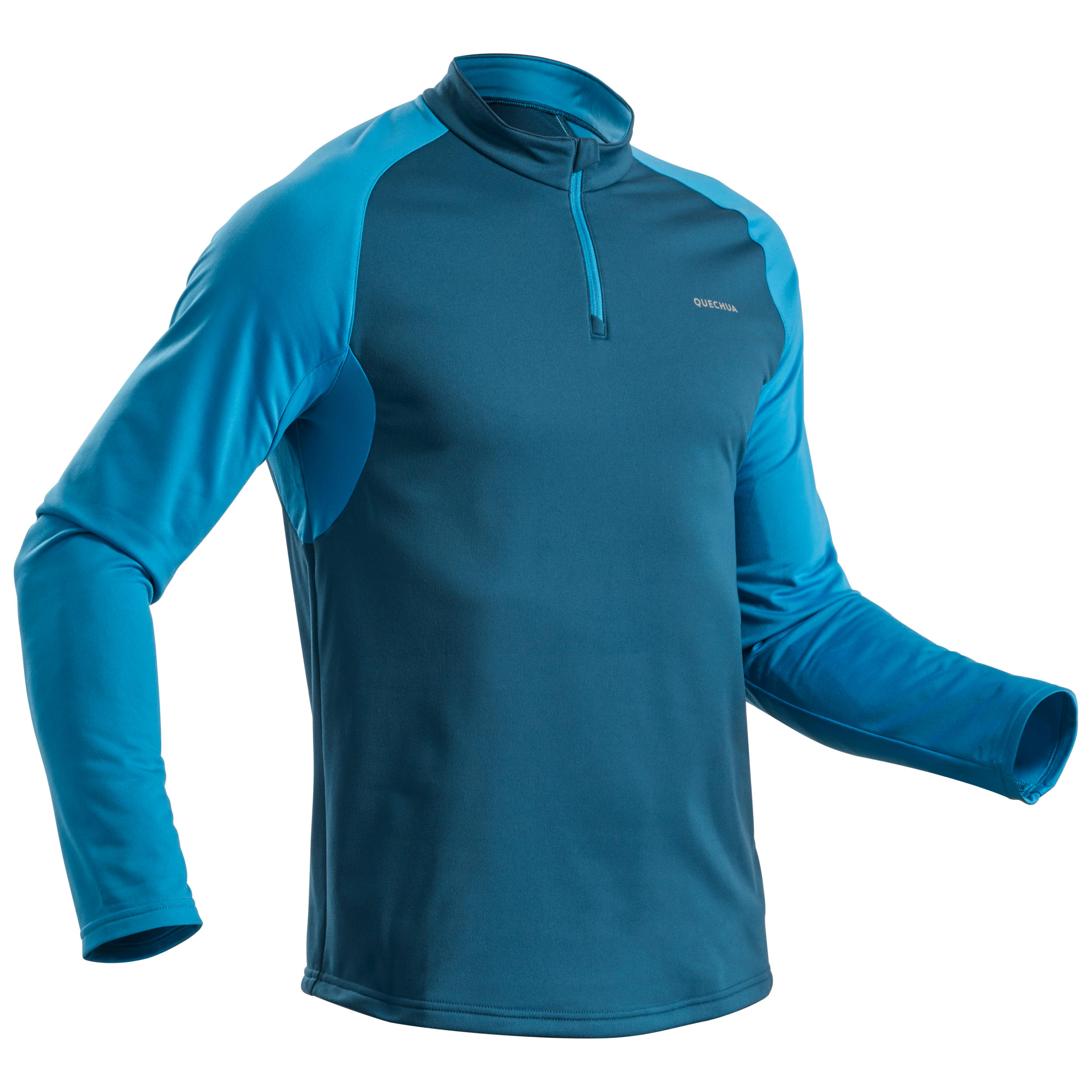Camiseta térmica de montaña trekking manga larga Hombre Quechua SH100 Warm  negra QUECHUA | Decathlon