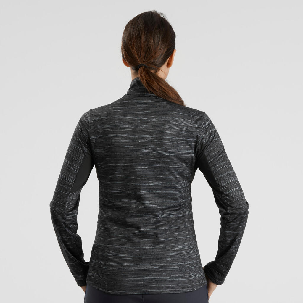 Langarmshirt Winterwandern SH500 Warm Damen grau
