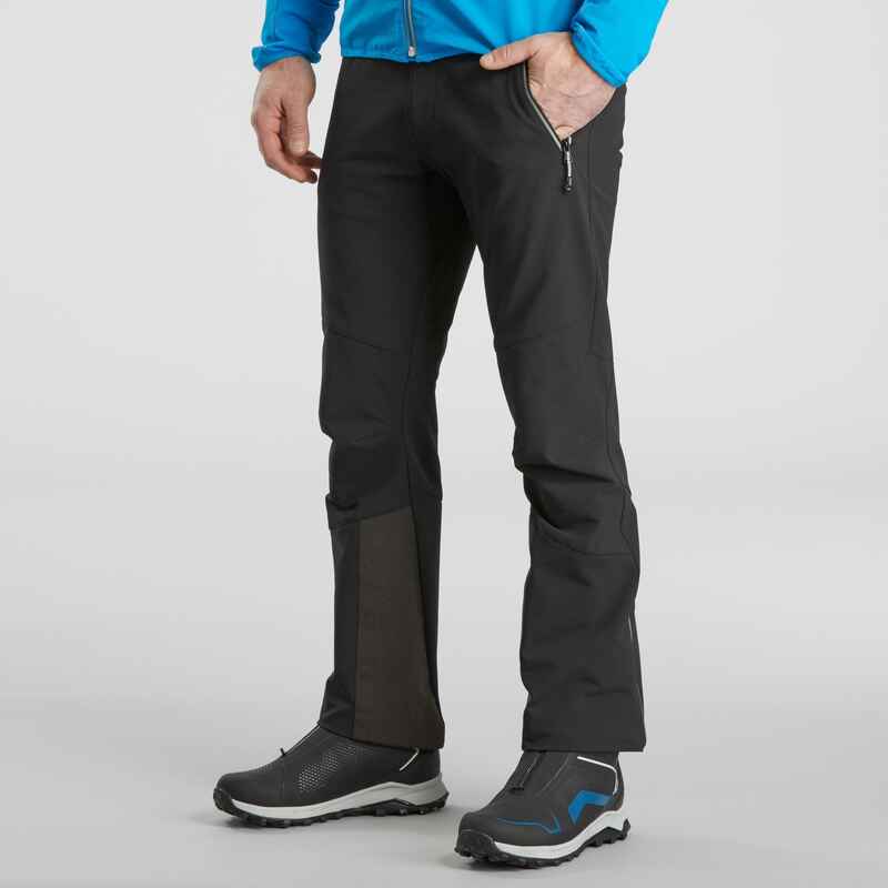 Wanderhose Herren warm wasserabweisend Winterwandern - SH900 Mountain schwarz