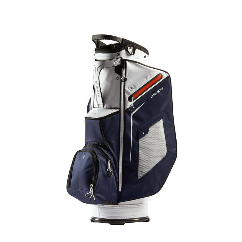 Golfbag Cartbag Cart blau/weiss