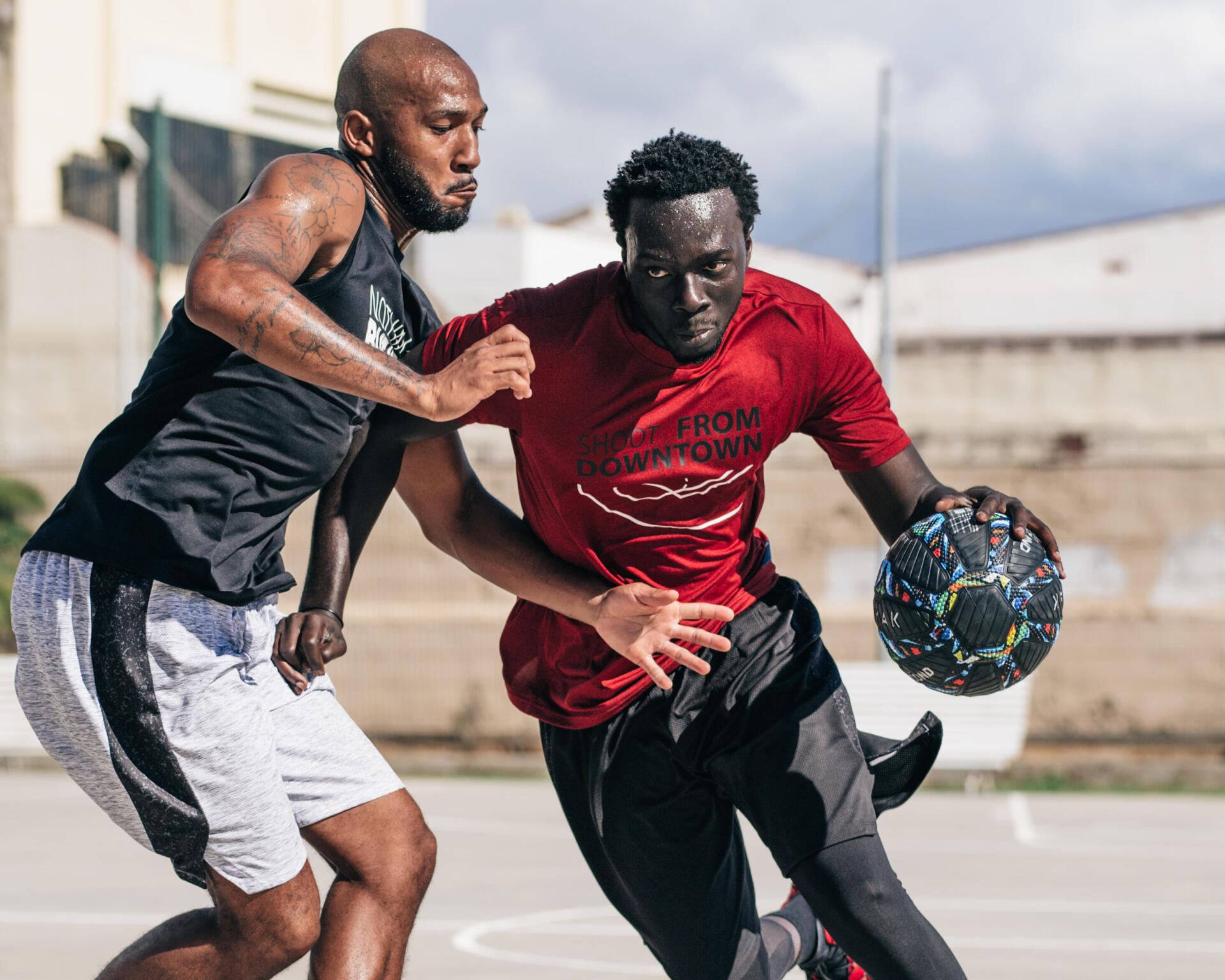 Basketboll för spel utomhus