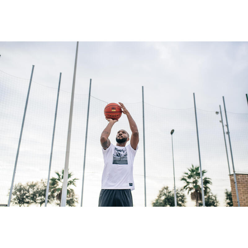 Camiseta Baloncesto Tarmak TS500 Fast hombre blanco