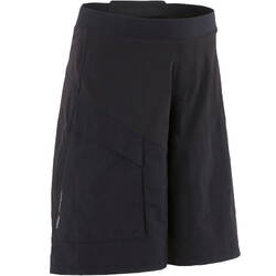 500 Kids' Mountain Bike Shorts - Black