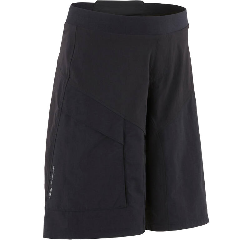 500 Kids' Mountain Bike Shorts - Black