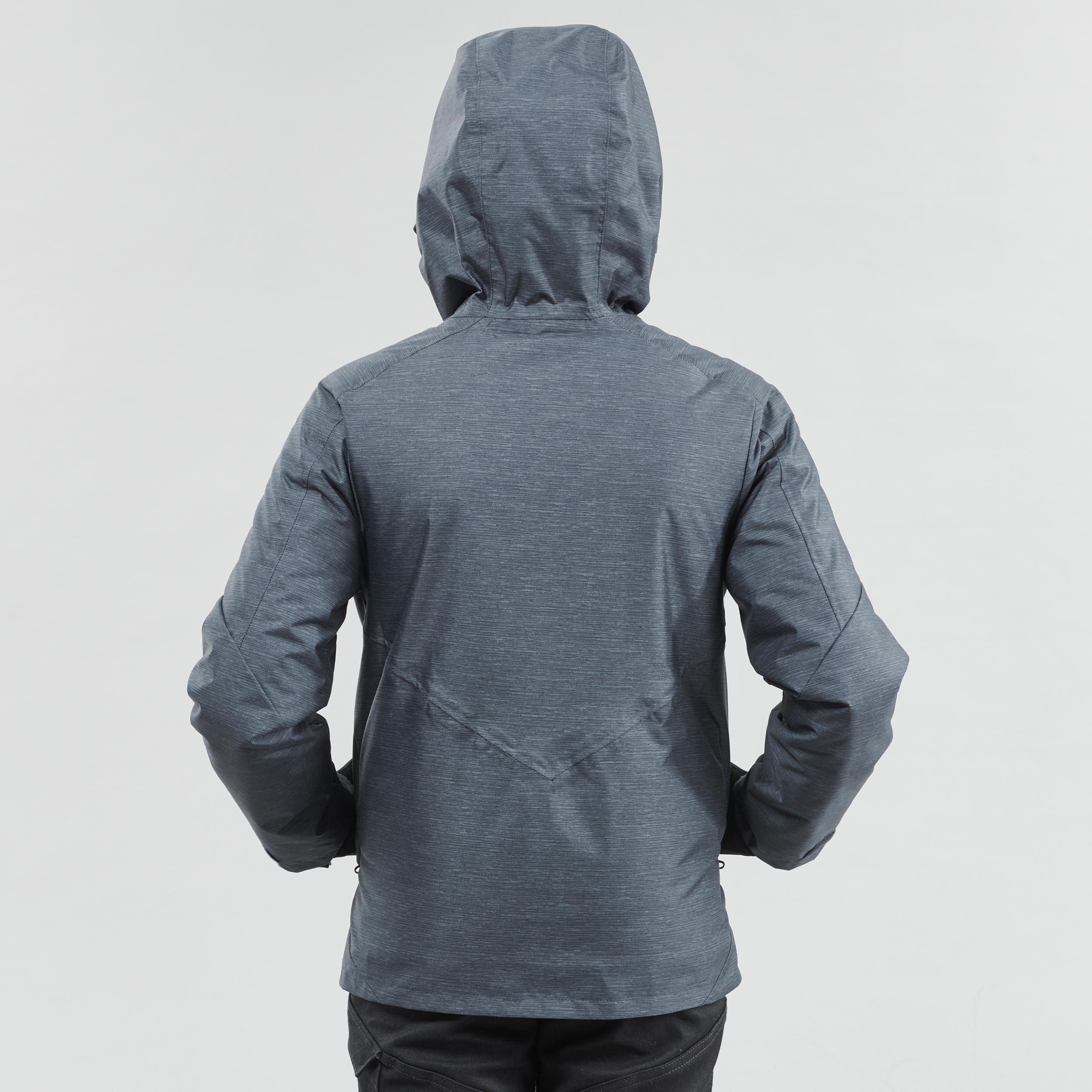 Boys' 8-14 Years Snow Hiking Warm Jacket SH100 Warm - Grey 17/17