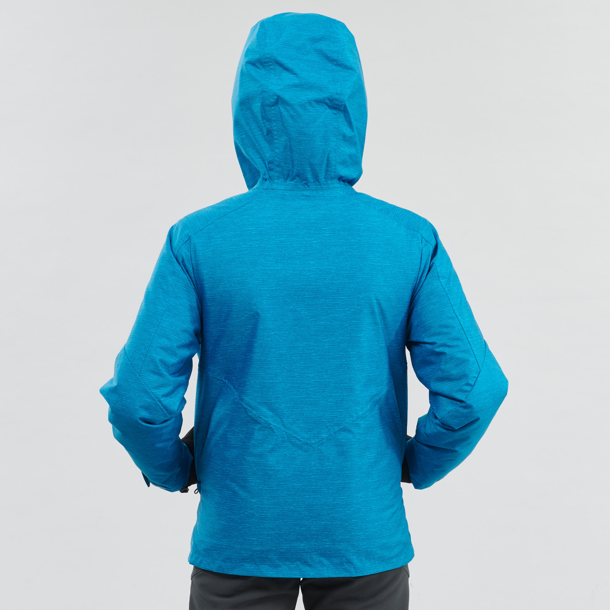 Boy's 8-14 years warm Snow Hiking jacket SH100 WARM - Blue 15/17