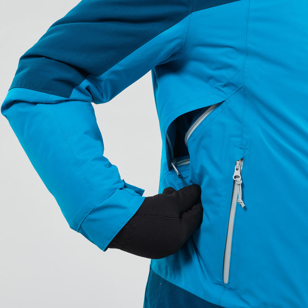 3-in-1-Jacke Winterwandern SH500 X-Warm wasserdicht –16 °C Kinder 122–170 braun