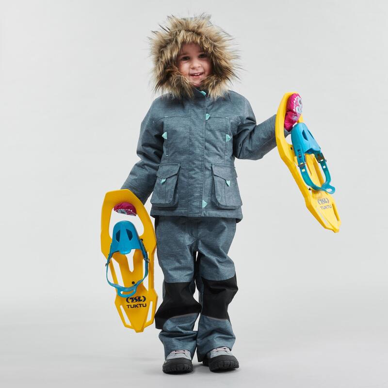 Abrigo de montaña y nieve impermeable Niños 2-6 años Quechua SH100 X-Warm azul