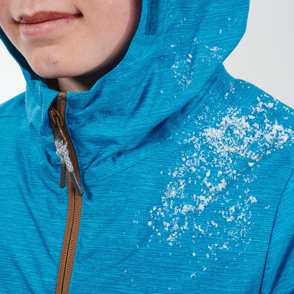 Winterjacke Winterwandern SH100 Warm Kinder Jungen 123–172cm blau