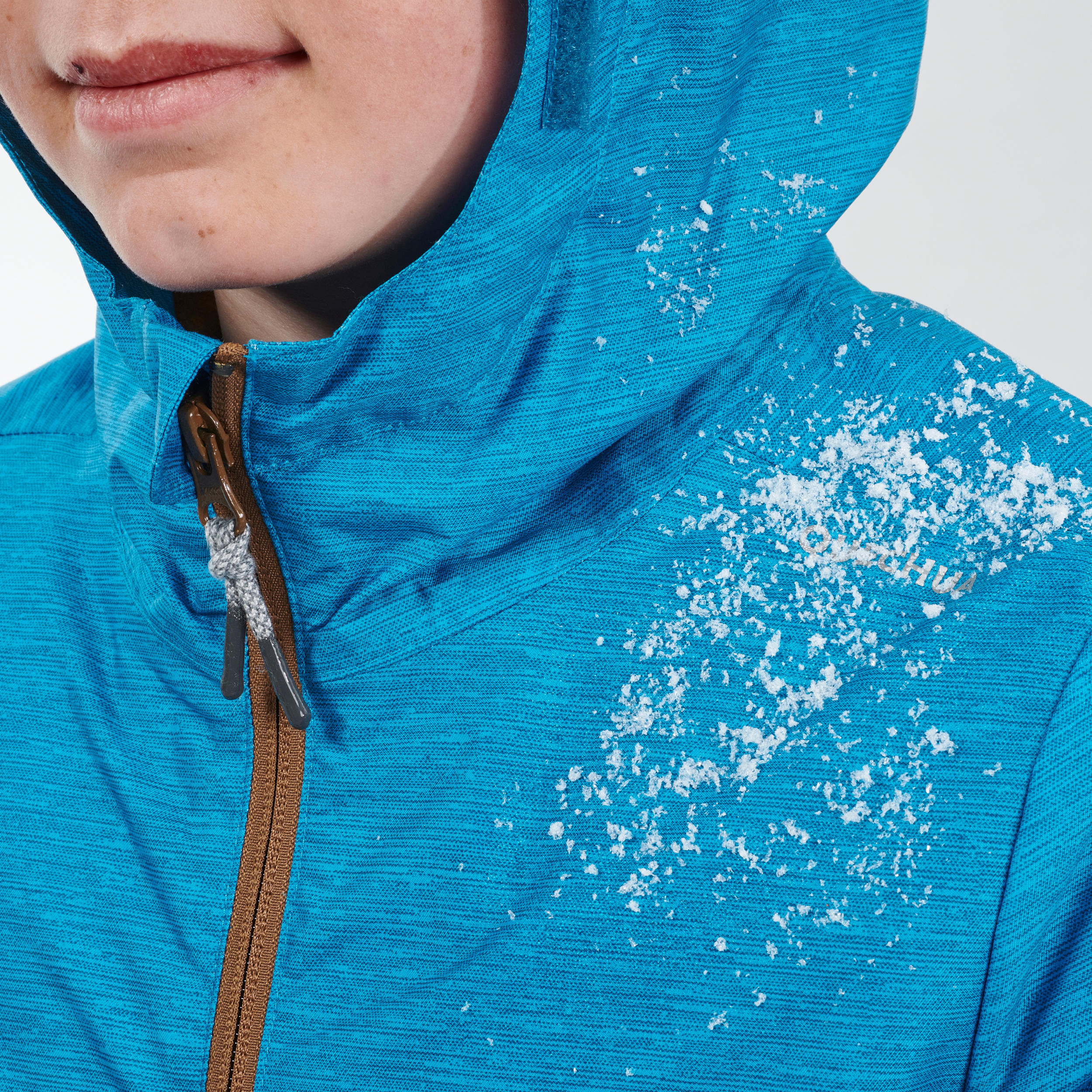 Boy's 8-14 years warm Snow Hiking jacket SH100 WARM - Blue 13/17
