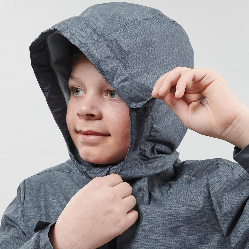 Winterjacke Winterwandern SH100 Warm Kinder Jungen 123–172cm blau