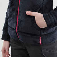 Kids’ Warm Hiking Fleece Jacket - MH500 Aged 7-15 - Navy Blue