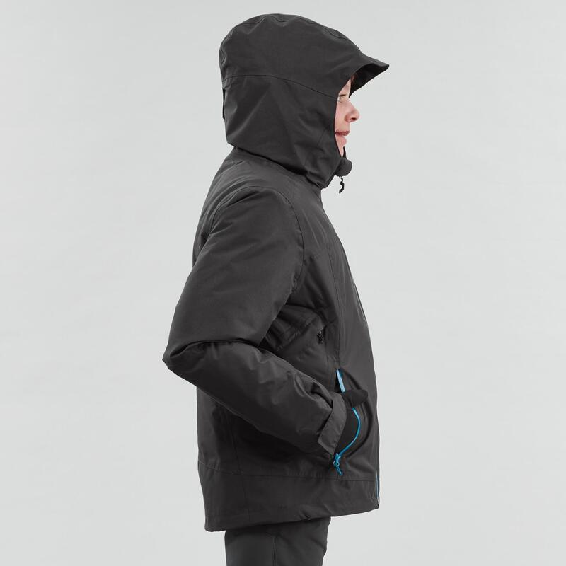 Giacca montagna bambina 8-14 anni SH500 X- WARM 3in1 nera