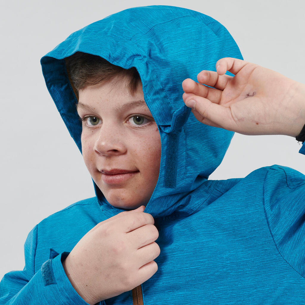 Winterjacke Winterwandern SH100 Warm Kinder Jungen 123–172cm blau