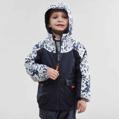 Abrigo de montaña y trekking impermeable Niños 2-6 años Quechua SH 100 azul