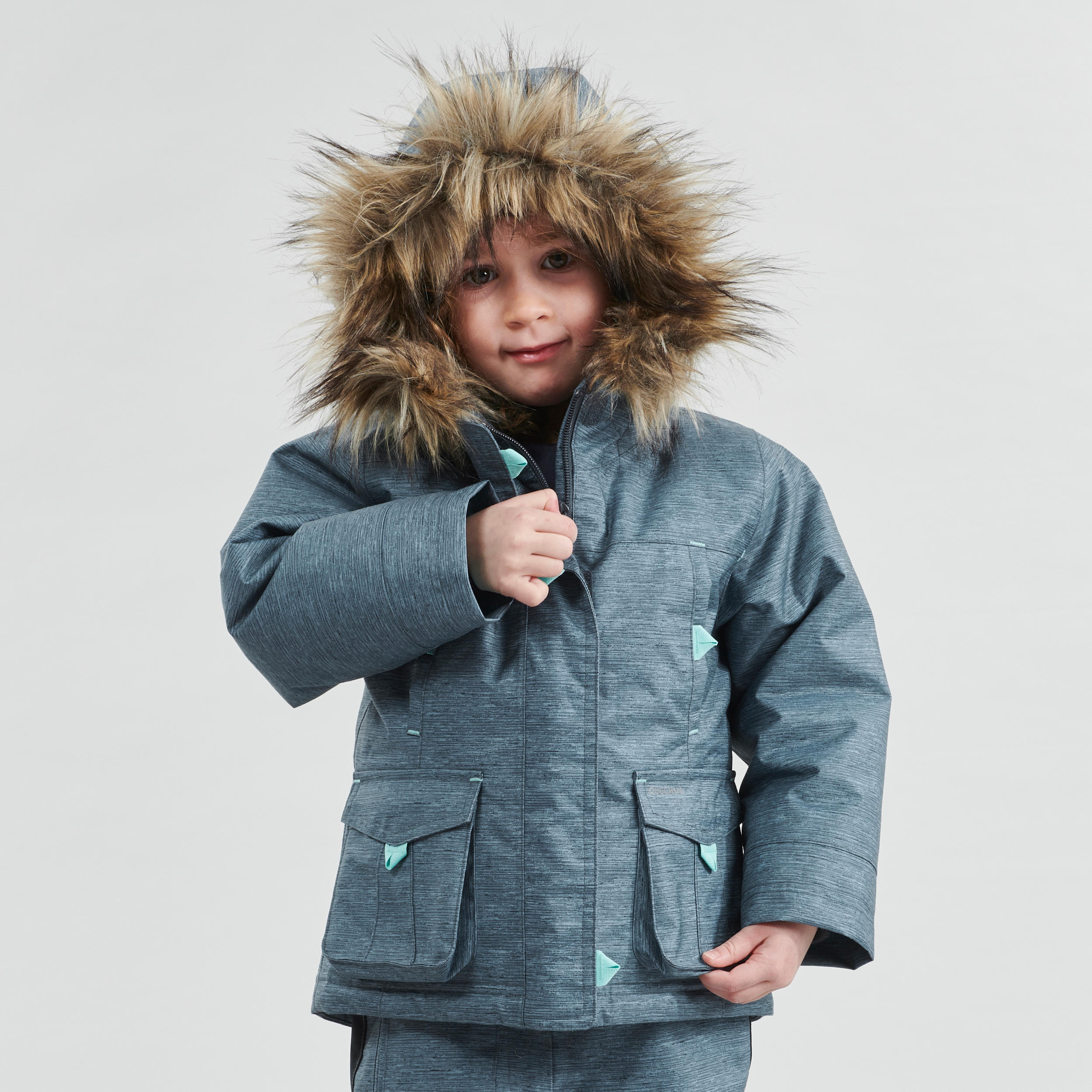 Kids’ Winter Waterproof Hiking Parka SH500 Ultra-Warm 2-6 Years 5/7