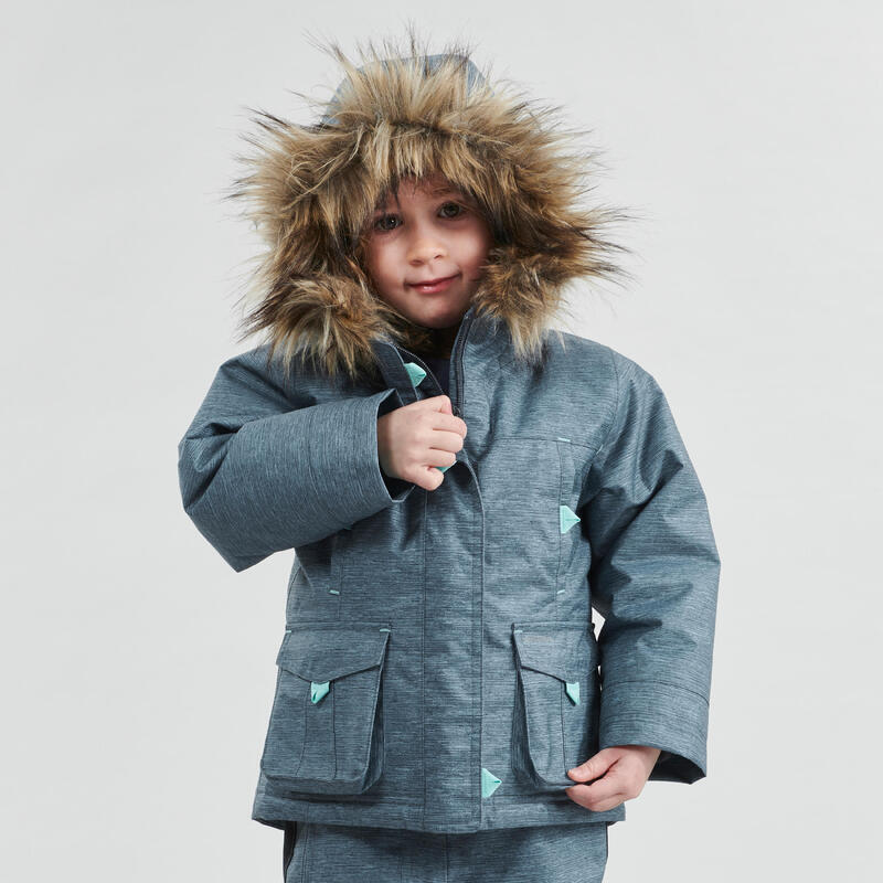 Waterdichte wandelparka voor kinderen SH500 Ultra-Warm 2-6 jaar