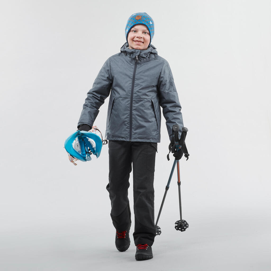 Winterjacke Winterwandern SH100 Warm Kinder Jungen 123–172cm blau