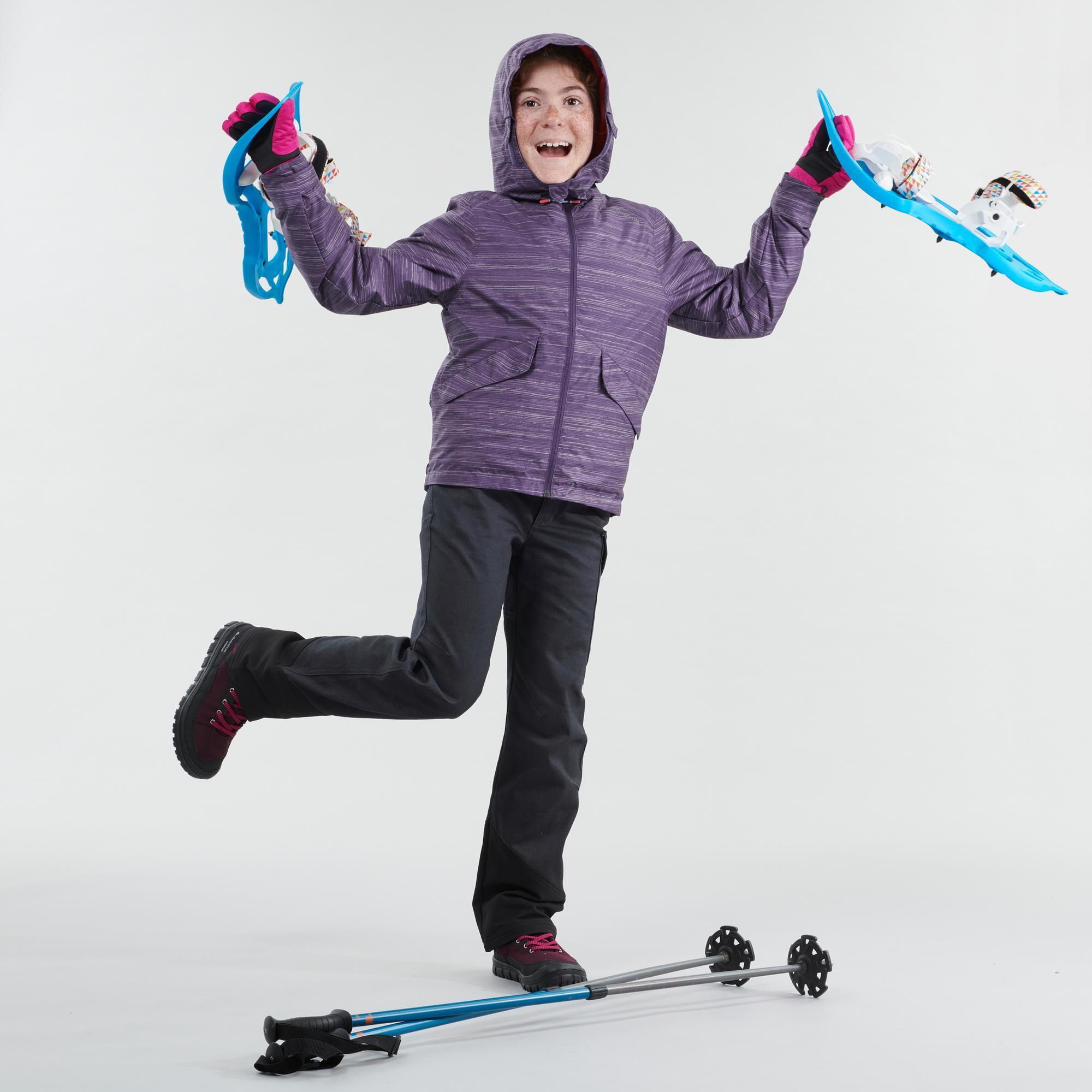 Kids’ Warm, Waterproof Lace-up Hiking Boots SH100 Warm Size 1 - 5.5 3/7