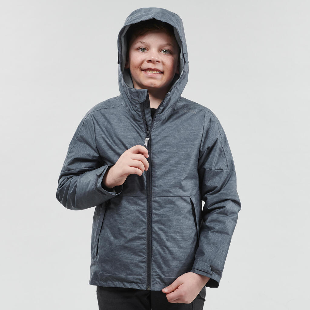 Winterjacke Winterwandern SH100 Warm Kinder Jungen 123–172cm blau