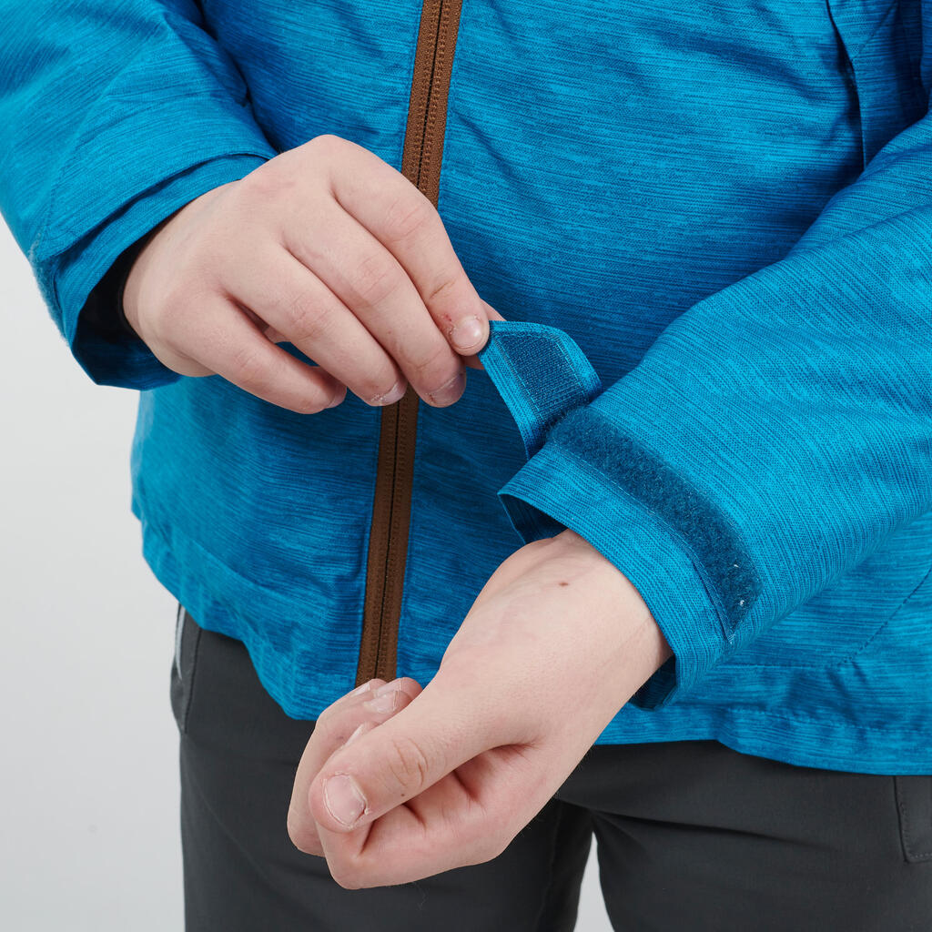 Winterjacke Winterwandern SH100 Warm Kinder Jungen 123–172cm blau