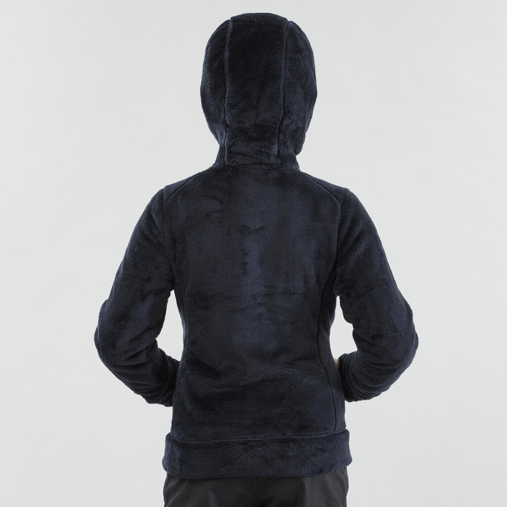 Sudadera de senderismo polar azul marino para niños de 7 a 15 años MH500
