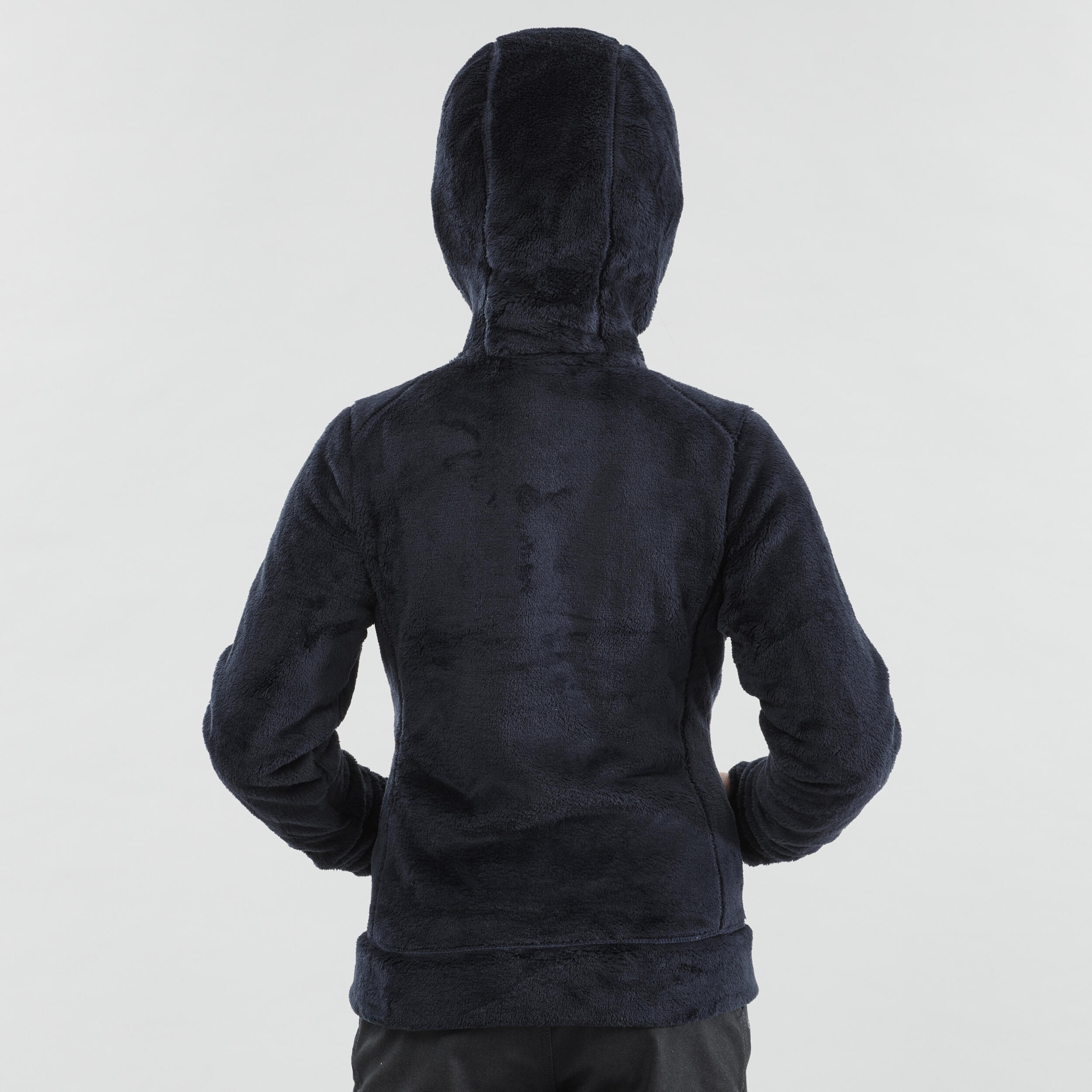 Junior Warm Hiking Fleece Jacket - MH500 Navy Blue (7-15 Yrs)