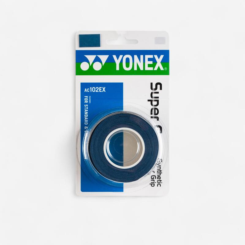 OVERGRIP DE BÁDMINTON YONEX AC 102 x3 Azul