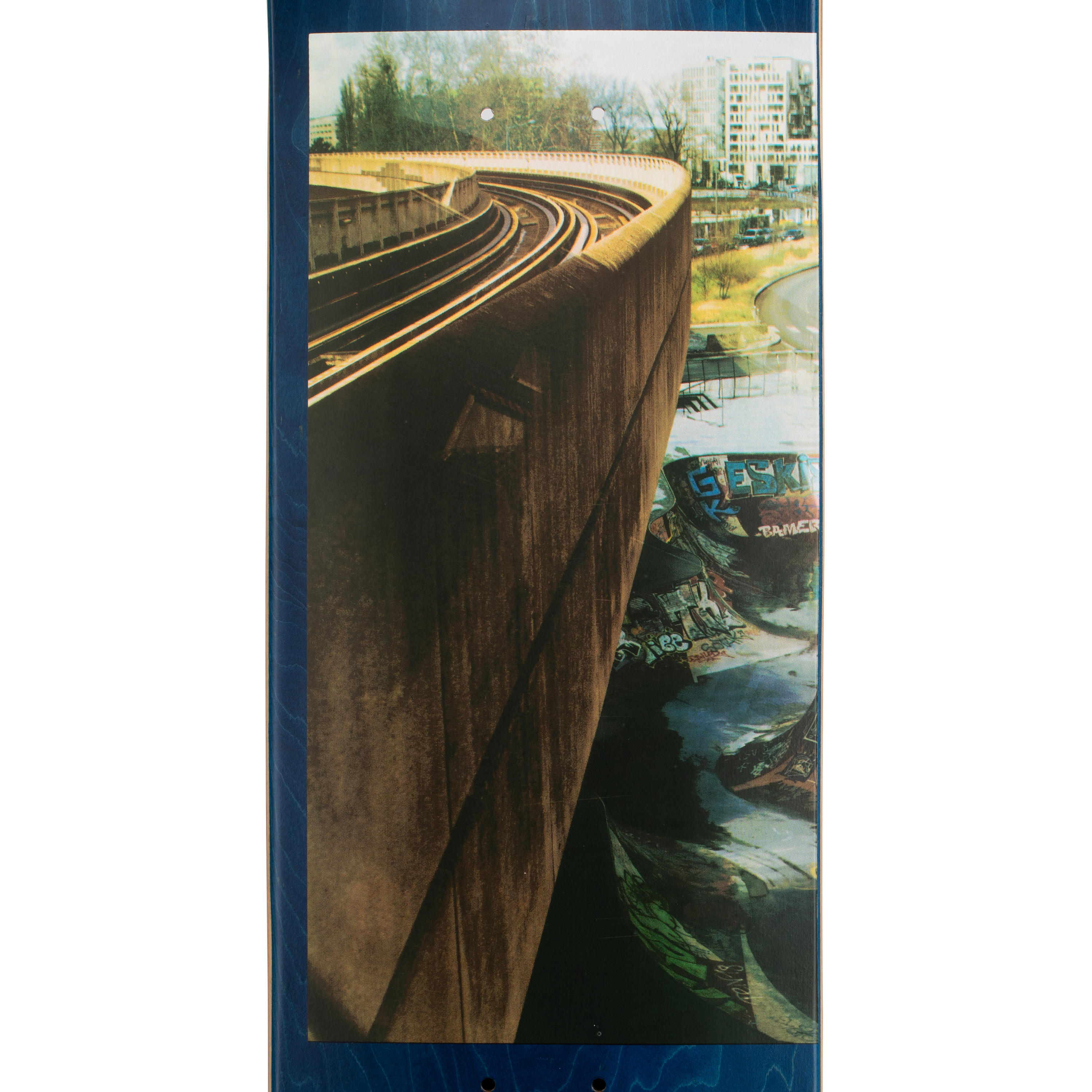 Skateboardová deska z javoru DK120 Greetings 8,25" modrá  5/17