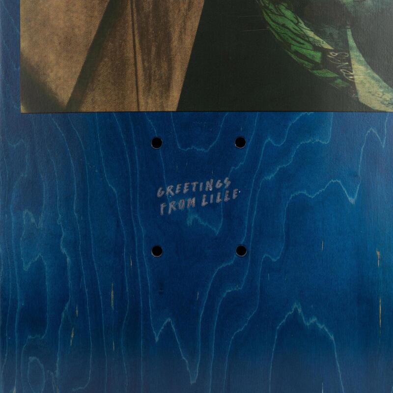 Skateboardová deska z javoru DK120 Greetings 8,25" modrá 