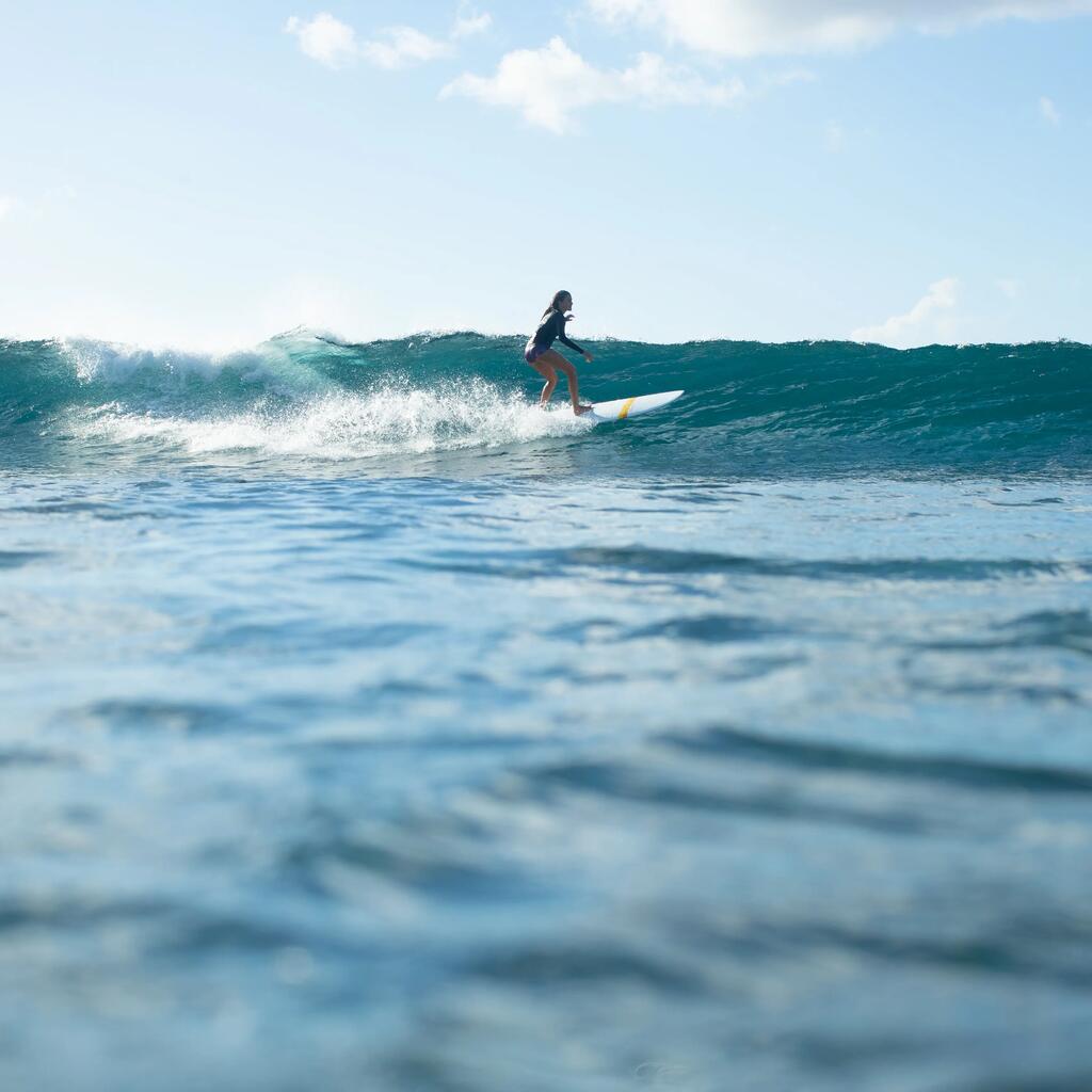 Γυναικεία μακρυμάνικη μπλούζα για surf με προστασία από UV - Μαύρο