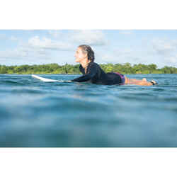 Γυναικεία μακρυμάνικη μπλούζα για surf με προστασία από UV - Μαύρο