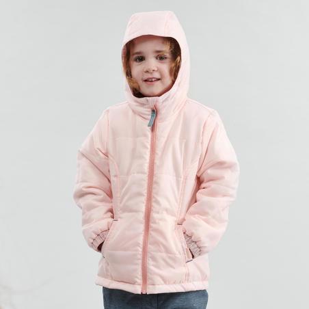Дитяча куртка SH100 для зимового туризму - Рожева
