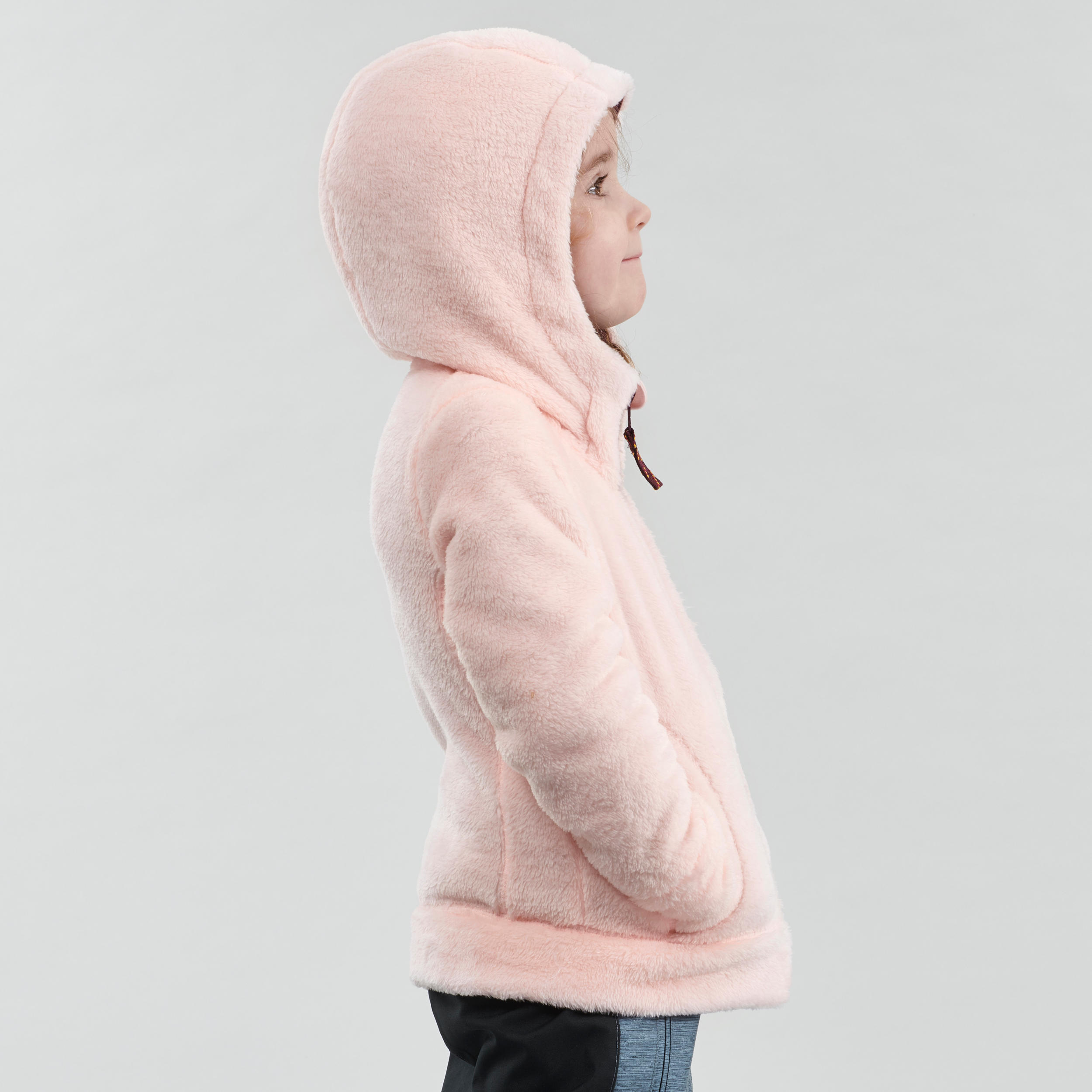 Kids' 2-6 Years Hiking Fleece SH500 - Pink 3/8