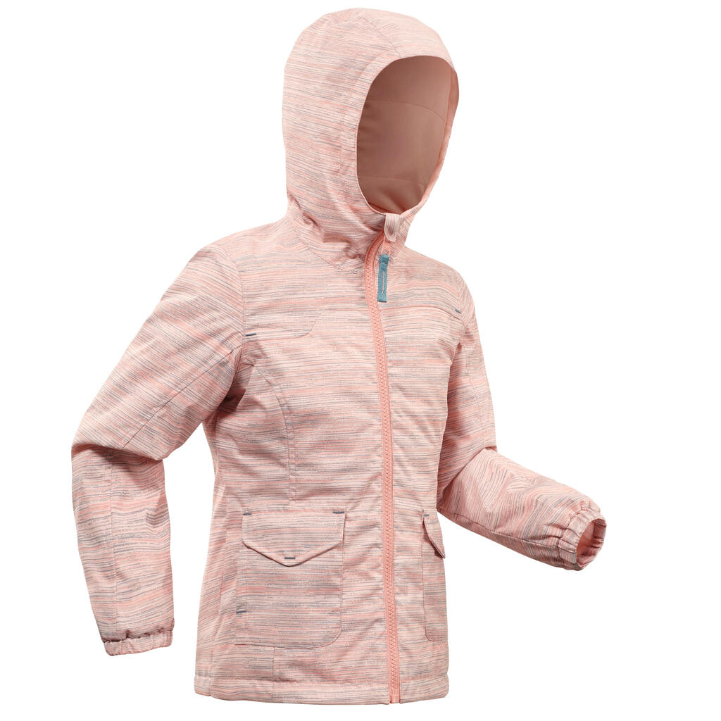 Winterjacke Winterwandern SH100 Warm wasserdicht Kleinkinder Gr. 92–116 violett 