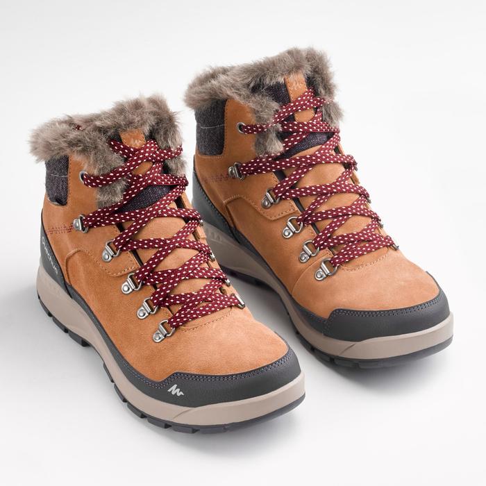 Quechua Chaussures chaudes imperméables de randonnée neige SH500 XWARM Mid Femme Decathlon