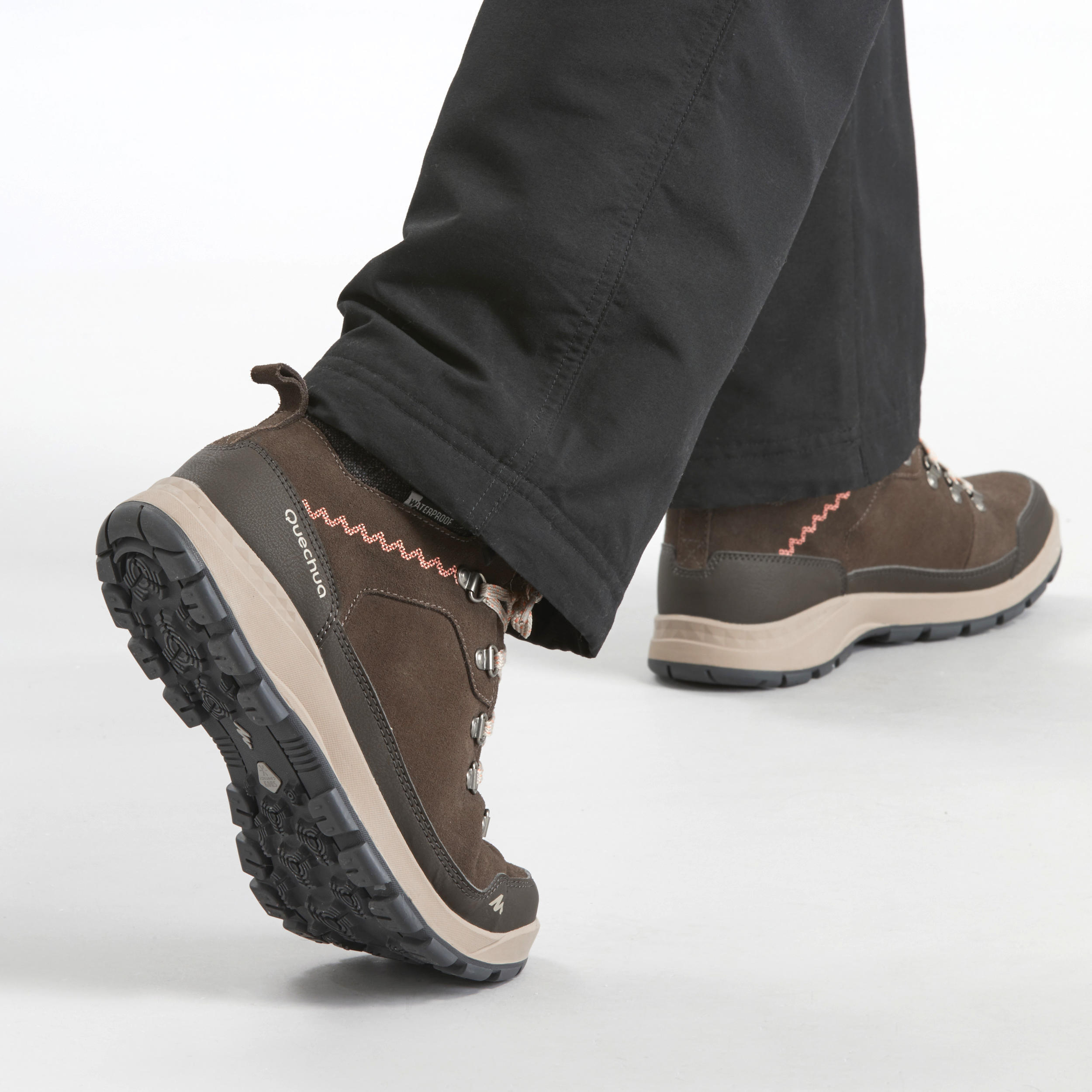 Women's Warm Waterproof Snow Hiking Shoes - SH500 X-WARM - Mid 5/7