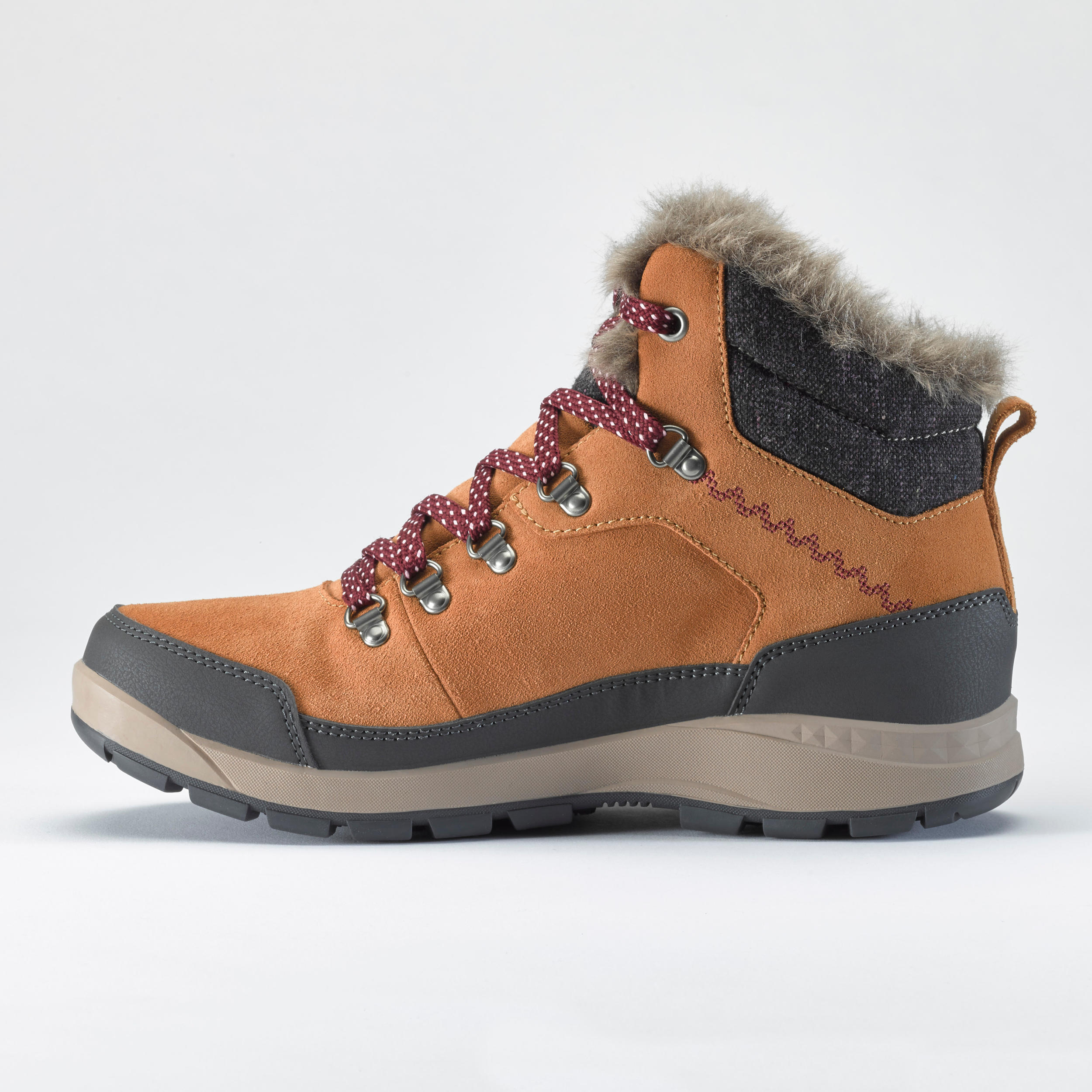Women's Warm Waterproof Snow Hiking Shoes - SH500 X-WARM - Mid 3/7