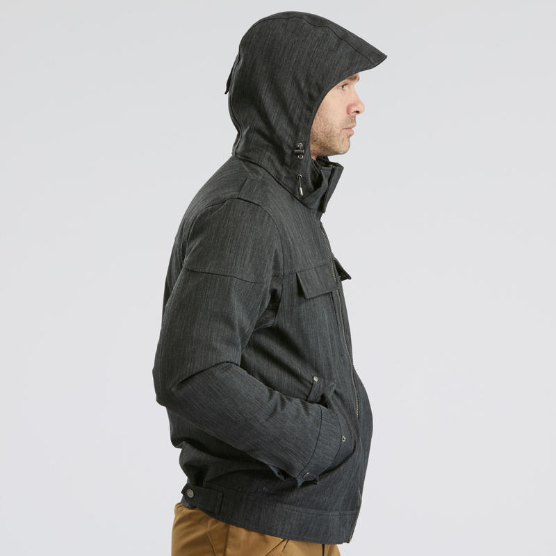 Men's SH500 X-Warm Grey Snow Hiking Jacket. Men's SH500 X-Warm Grey Snow Hiking Jacket.