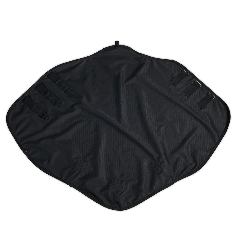 Couvre-cou imperméable équitation cheval ALLWEATHER LIGHT noir