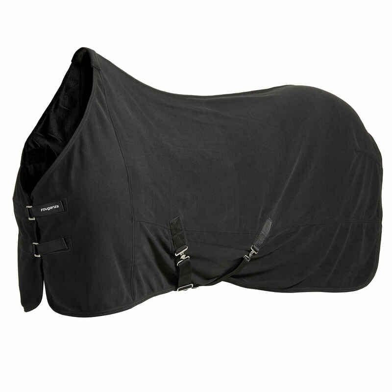 Horse Riding Stable Rug for Horse and Pony Polar Basic - Black