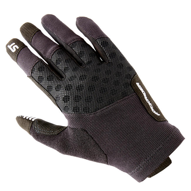 Rockrider Mountain Biking Gloves ST 500 Black