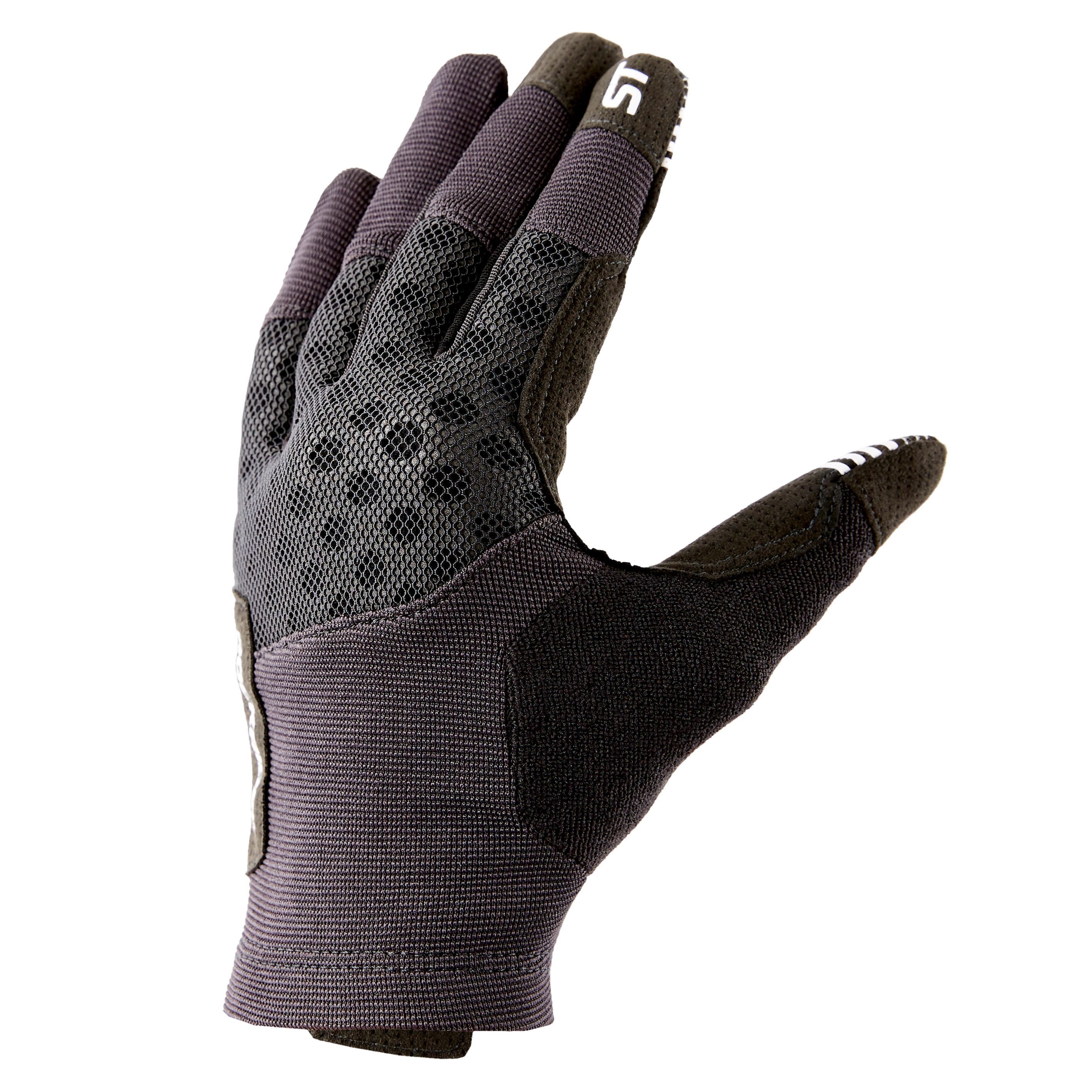 black biking gloves