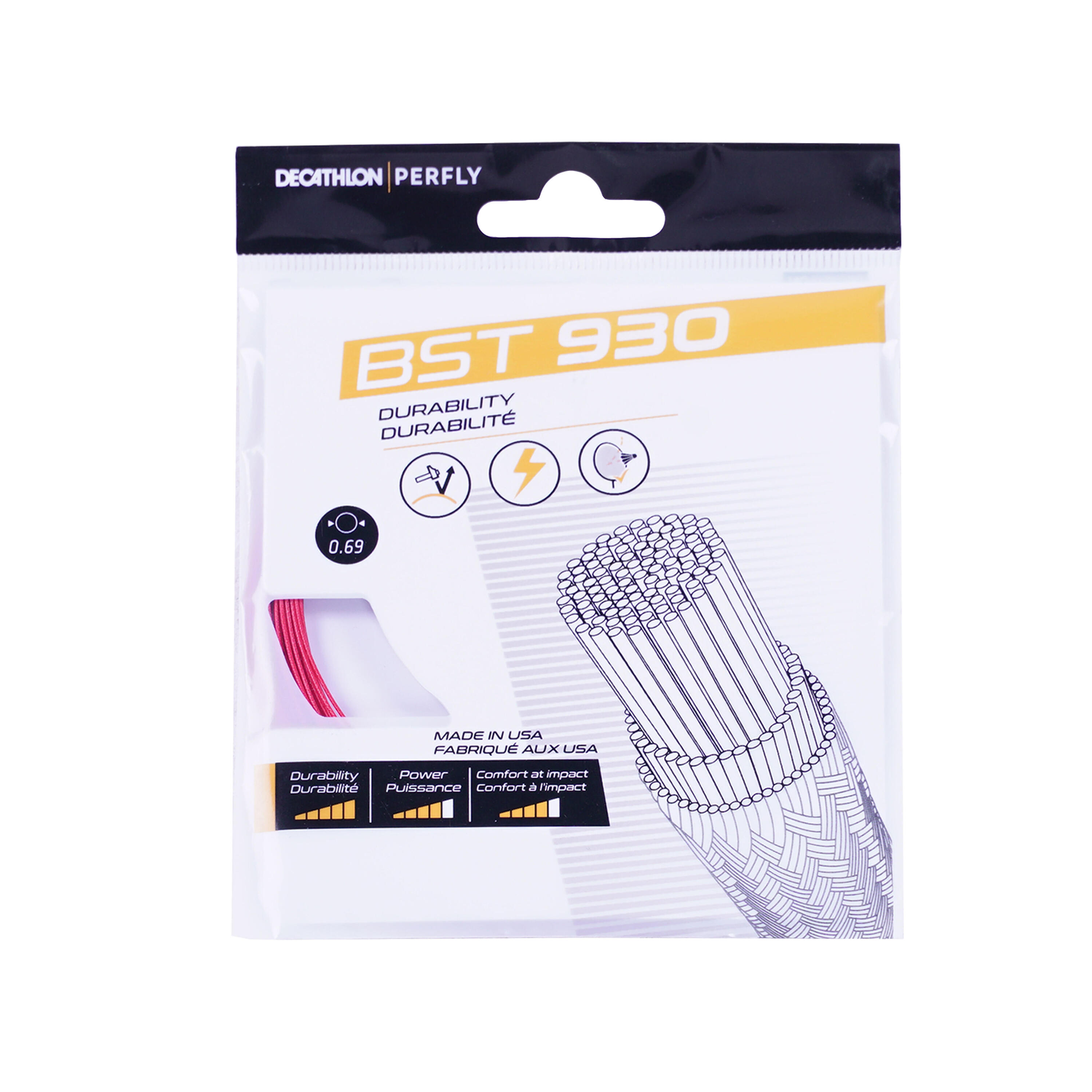 PERFLY BADMINTON STRING BST 930 RED