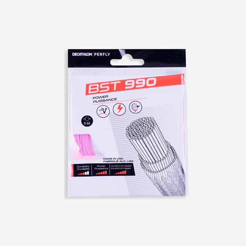 Corda badminton BST990 rosa
